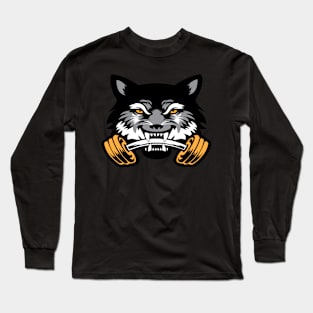 Wolf sport and fitness lovely blend drawing cute cool colorful Long Sleeve T-Shirt